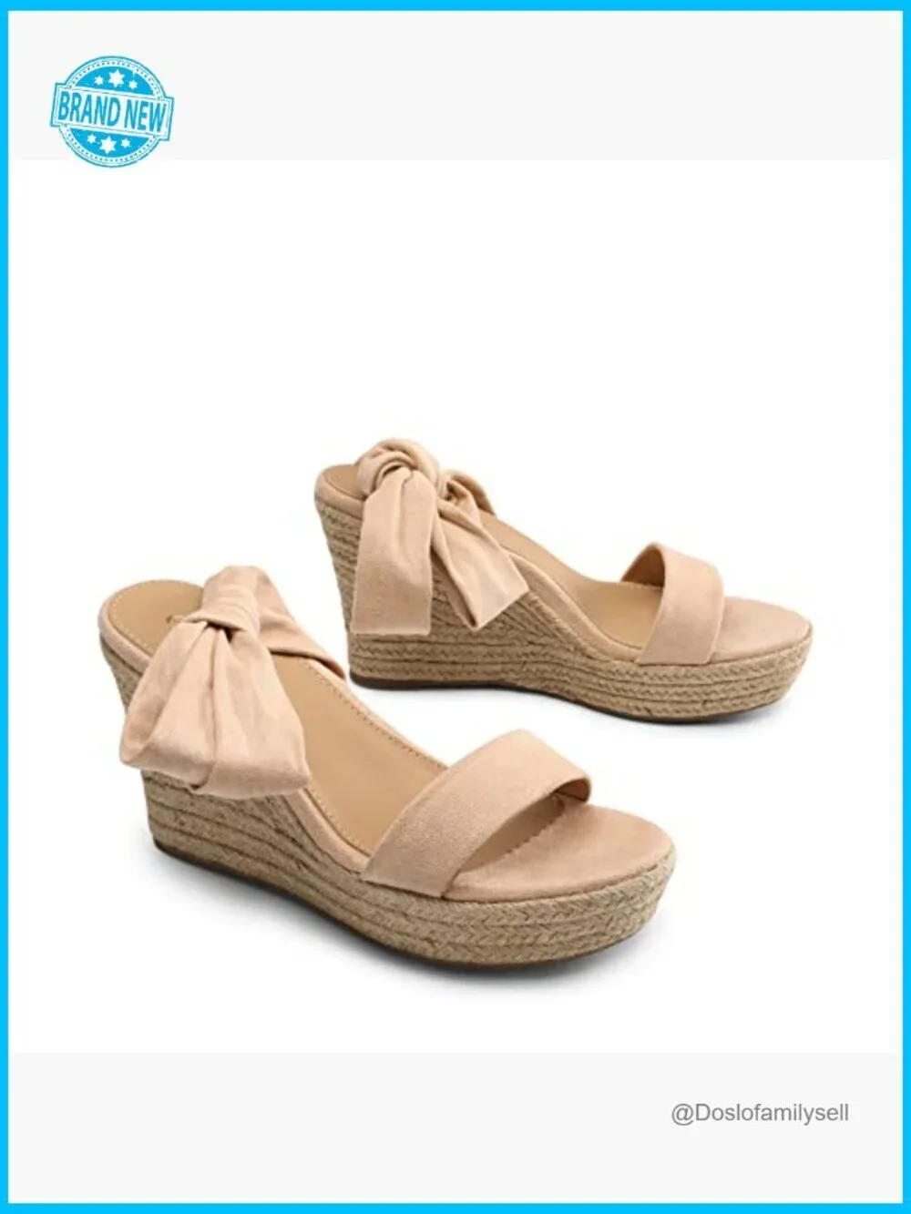 Open Toe Espadrilles Wedges Tie Lace Up Ankle Strap Platform Sandals Dressy
